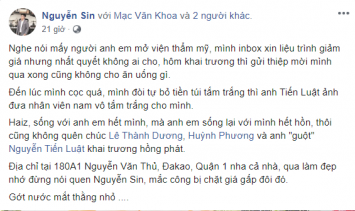 Nguyễn Sin đăng đàn 'bóc phốt' Tiến Luật và Ngô Kiến Huy sống lỗi, khiến cộng đồng mạng xôn xao