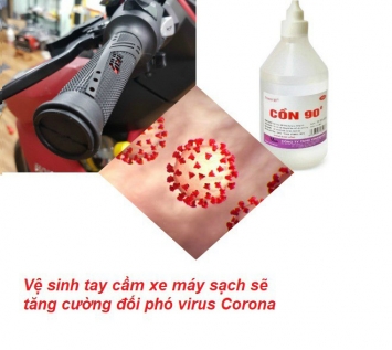 Tay nắm xe máy - có khả năng lây lan virus Corona và cách vệ sinh