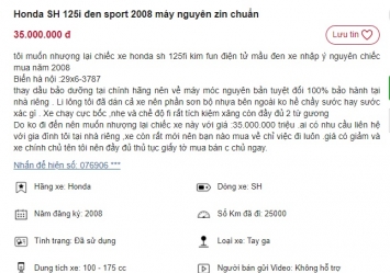 Ngạc nhiên vì chiếc Honda SH 125i gây sốt với giá chỉ 35 triệu, rẻ hơn Honda Air Blade mới 10 triệu ảnh 1
