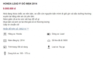 Chiếc Honda Lead giá chỉ 9 triệu, rẻ hơn Honda Air Blade tận 30 triệu, thời điểm quất xe siêu hời! ảnh 1