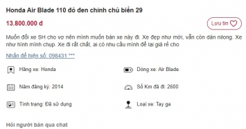 Chiếc Honda Air Blade giá chỉ 13 triệu, rẻ hơn Honda Vision 20 triệu, thời điểm mua xe cực ngon ảnh 1