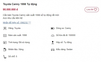 Chiếc Toyota Camry giá chỉ 95 triệu rẻ ngang Honda SH 125i, dân tình bất ngờ vì điểm đặc biệt này ảnh 1