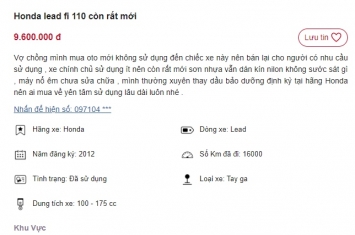 Chiếc Honda Lead đang rao bán với giá rẻ giật mình chỉ 9 triệu, thấp hơn Honda Vision mới 30 triệu ảnh 1