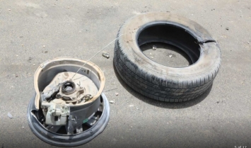 Toyota Fortuner gặp tai nạn