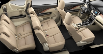 khoang nội thất của mitsubishi xpander, ghế ngồi màu be