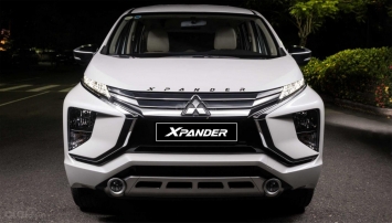 mitsubishi xpander màu trắng, xe 7 chỗ