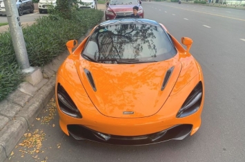 siêu xe McLaren 720S của Cường Đô la, màu cam