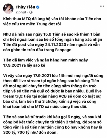 Thuy-tien-chinh-thuc-tung-sao-ke-178-ty-da-keu-goi-thong-bao-ngay-livestream-sao-ke-tai-ngan-hang-1