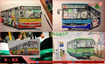 Với nét vẽ chuyên nghiệp và màu sắc đặc sắc, bức tranh về xe buýt này sẽ làm bạn liên tưởng đến những hành trình đầy thú vị trên con đường phố. Hãy cùng khám phá!