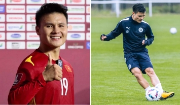 Quang Hải đặt dấu ấn đầu tiên tại Pau FC, ghi điểm với hành động 'đậm chất Việt Nam' sau buổi tập