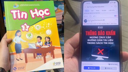 Phụ huynh phản ánh link web đen trong vở bài tập Tin học lớp 3: Công an vào cuộc xác minh, xử lý ra sao?