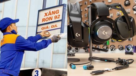 Bảng giá xăng dầu chiều 29/4: xăng RON95 vượt mốc 23.000đ/lít, dầu tăng trở lại, giá bán tai nghe gaming Logitech