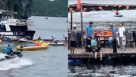 Clip diễn biến vụ lật tàu trên Vịnh Lan Hạ khiến một nữ du khách tử vong, tình hình 10 người gặp nạn còn lại? 