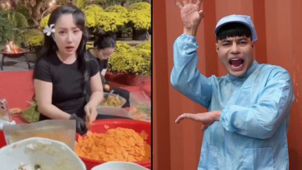 Livestream bán rau muống ngâm chua gây bão mạng, bà xã Lê Dương Bảo Lâm bất ngờ vướng tranh cãi chất lượng sản phẩm