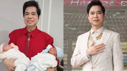 ‘Ông hoàng nhạc sến’ Ngọc Sơn khoe ảnh 2 con vừa chào đời, bất ngờ làm bố ở tuổi U60?