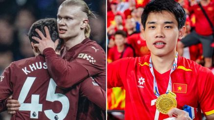 Đình Bắc nhận vinh dự lớn, ngôi sao của ĐT Việt Nam bất ngờ 'chung mâm' với trụ cột Man City