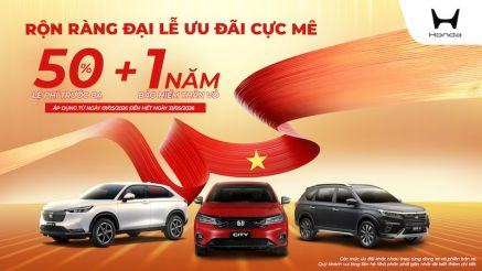 Honda tung ưu đãi cực khủng trong tháng 5/2026: Tặng 50% lệ phí trước bạ cho nhiều dòng xe 