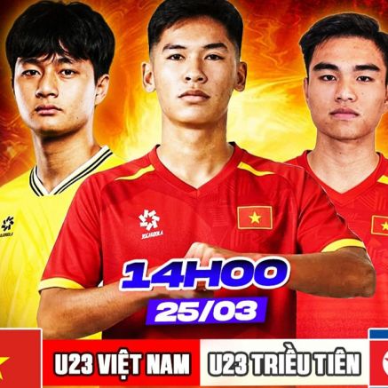 Trực tiếp U23 Việt Nam vs U23 Triều Tiên 14h00 ngày 25/3: U23 Việt Nam để đối phương gỡ hòa