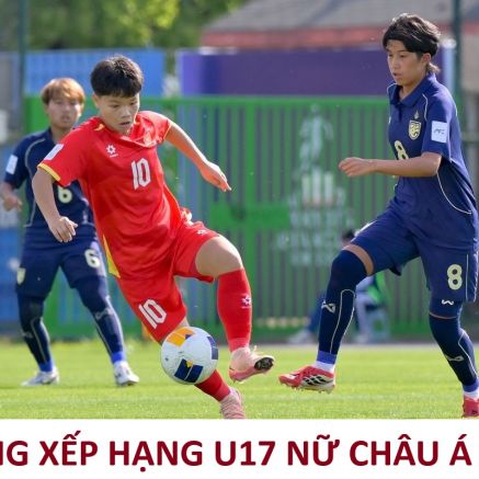 Bảng xếp hạng U17 nữ châu Á 2026 mới nhất: U17 Việt Nam xếp thứ mấy sau trận hòa U17 Thái Lan?