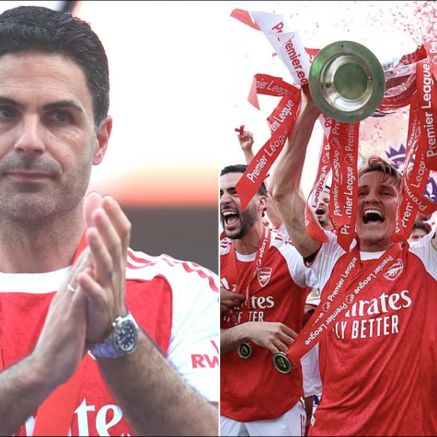 Arsenal vừa vô địch Ngoại hạng Anh, HLV Mikel Arteta bất ngờ 'gáy' trước thềm chung kết Cúp C1