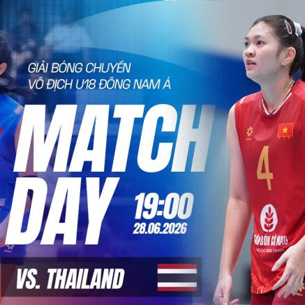 Xem TRỰC TIẾP bóng chuyền nữ Việt Nam đấu Thái Lan ở đâu, kênh nào? Link xem bóng chuyền U18 Đông Nam Á 2026