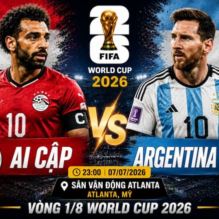 Nhận định bóng đá, dự đoán tỷ số kết quả Argentina vs Ai Cập, 23h ngày 7/7 - Vòng 1/8 World Cup 2026
