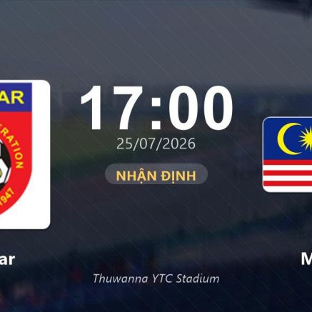 VTV6, VTVGo TRỰC TIẾP bóng đá Myanmar vs Malaysia hôm nay 25/7 - Link xem trực tiếp AFF Cup 2026 mới nhất