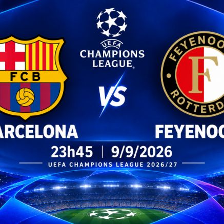 VTV trực tiếp bóng đá Barcelona vs Feyenoord - Link xem trực tiếp UEFA Champions League hôm nay 9/9 trên VTV
