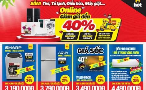 Loạt TV 4K, sản phẩm điện máy giảm giá khủng mùa dịch: Giảm sâu tới 40%, mua ngay kẻo lỡ!