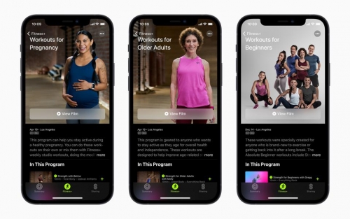 Apple Fitness + supplement exercises for pregnant mothers and the elderly
