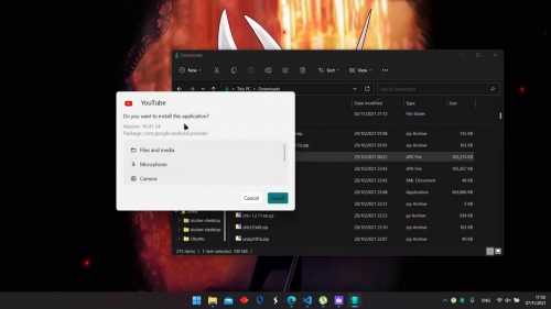 With the WSA PacMan application, Windows 11 users will easily install the APK file than before