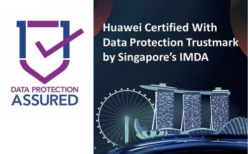 Huawei was awarded an internationally recognized certification for personal data protection