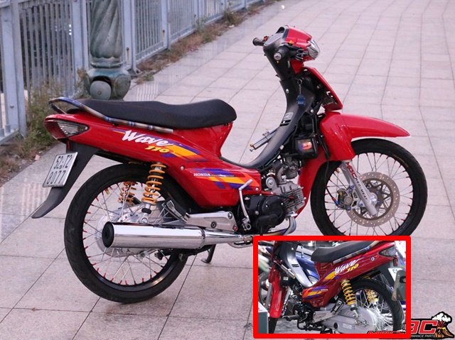 Cận cảnh Vua xe số Honda Wave độ cực phẩm, dọn đẹp như xe thùng