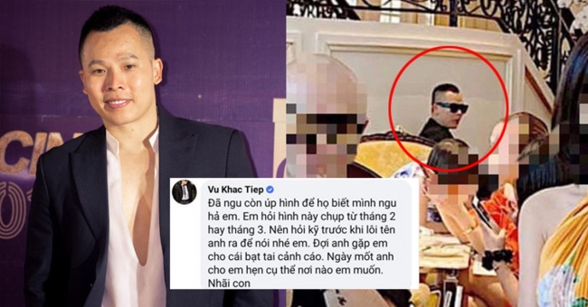 Vũ Khắc Tiệp đòi đánh người tung ảnh đi uống cà phê trong thời gian cách ly
