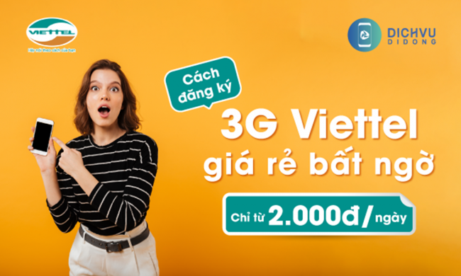 Hướng dẫn đăng ký gói cước MI2K của Viettel: Chỉ 2000 đồng có ngay lưu lượng 4G tốc độ cao