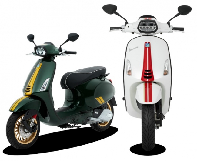 Ngất ngây cùng Vespa Sprint 150 phiên bản đẹp như xe đua đầy độc đáo