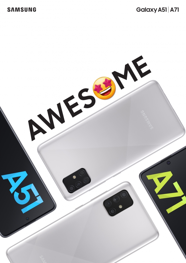 Samsung giới thiệu tính năng và màu mới trên Galaxy A51/A71 giá không đổi