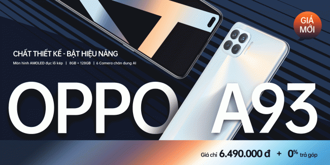 OPPO A93 giá mới càn quét tầm trung dịp tết Tân Sửu