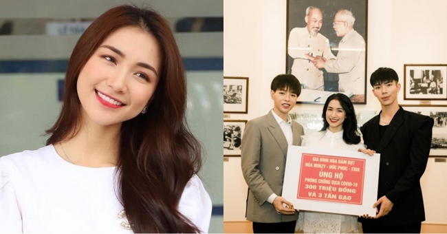 Hòa Minzy chi số tiền lớn giúp quê hương vượt qua dịch Covid-19