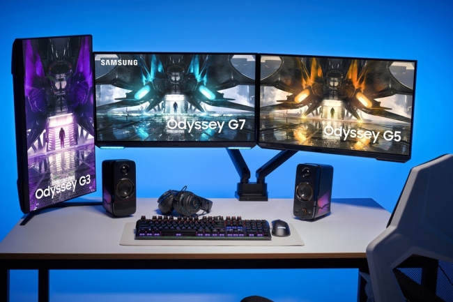 SamSung ra mắt màn hình Odyssey 2021 gaming: chân đế linh hoạt, tần số 165Hz