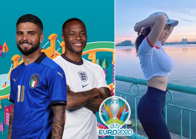 Dàn gái xinh mặt học sinh body phụ huynh 'đấu đá' nhau vì trận Chung kết EURO 2021: Anh vs Ý