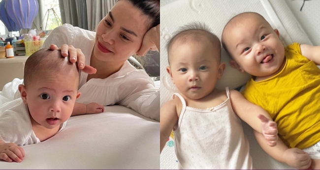Từng bị Leon 'bỏ xa', Lisa giờ đây đã phát triển 'đạt chuẩn' ở tháng thứ 9, giống hệt Hà Hồ ngày bé