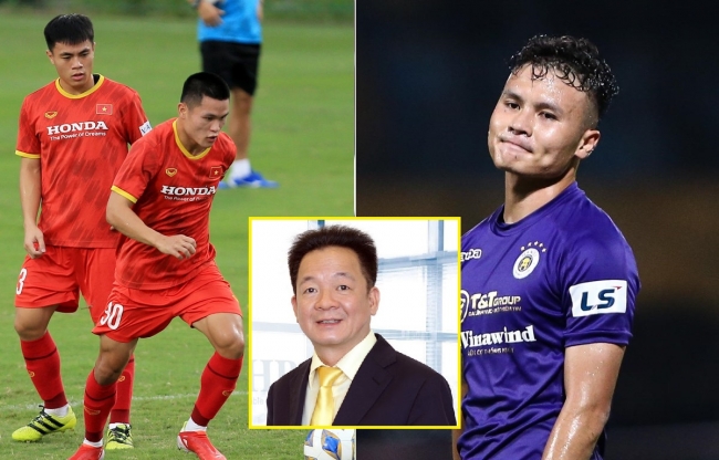 Mua hụt 'Messi Hàn Quốc', bầu Hiển đưa tiền đạo ĐT Việt Nam về đá cặp cùng Quang Hải