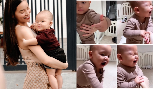 ‘Thánh hài’ Leon nhà Hà Hồ 'lật mặt' khi bị mẹ phạt, loạt biểu cảm 'quay ngoắt 180 độ' gây sốt