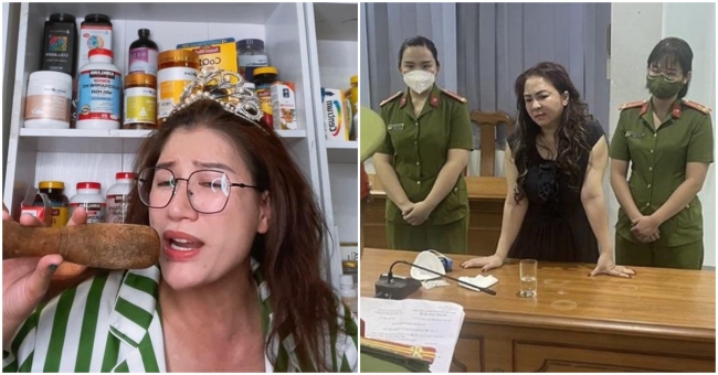 Trang Trần mặc áo kẻ sọc giống tù nhân, nói 1 câu tỏ rõ thái độ giữa lúc bà Phương Hằng bị tạm giam