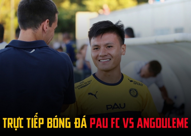 Xem trực tiếp bóng đá Pau FC vs Angouleme ở đâu kênh nào? Link xem trực tiếp Quang Hải Pau FC FullHD
