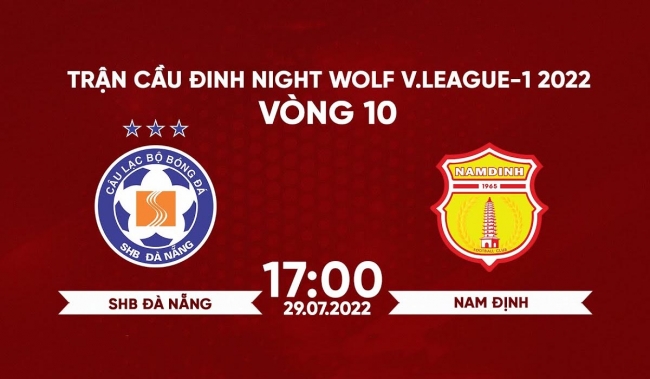 Trực tiếp bóng đá Đà Nẵng vs Nam Định, vòng 10 V.League 2022: Link xem trực tiếp V.League Full HD