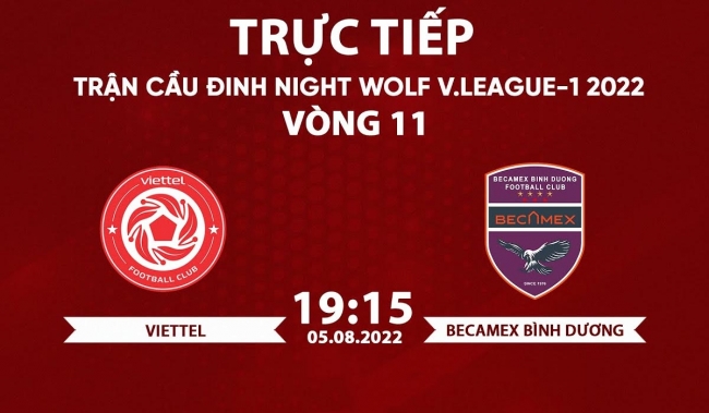 Trực tiếp bóng đá Viettel vs Bình Dương, vòng 11 V.League 2022: Trực tiếp VTV6 Viettel vs Bình Dương