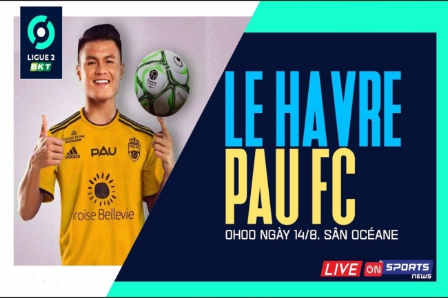 Trực tiếp bóng đá Le Havre vs Pau FC - Vòng 3 Ligue 2: Quang Hải đá chính, Pau FC đại thắng?
