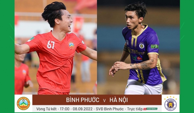 Trực tiếp bóng đá Bình Phước vs Hà Nội - Cúp QG 2022: Đoàn Văn Hậu tỏa sáng, Hà Nội tái ngộ HAGL?